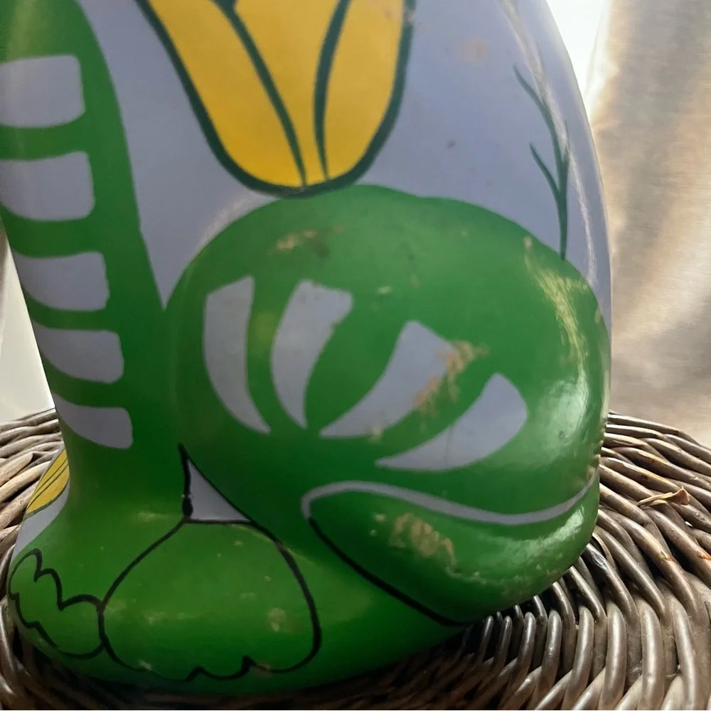 Mexican pottery Tolavara Kitty cat piggy bank - Picture 11 of 13